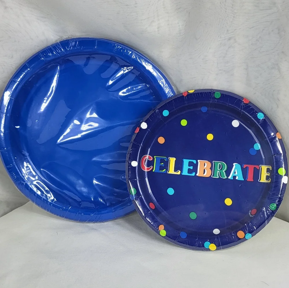 152pc Royal Blue Birtbday Celebrate Party Pack